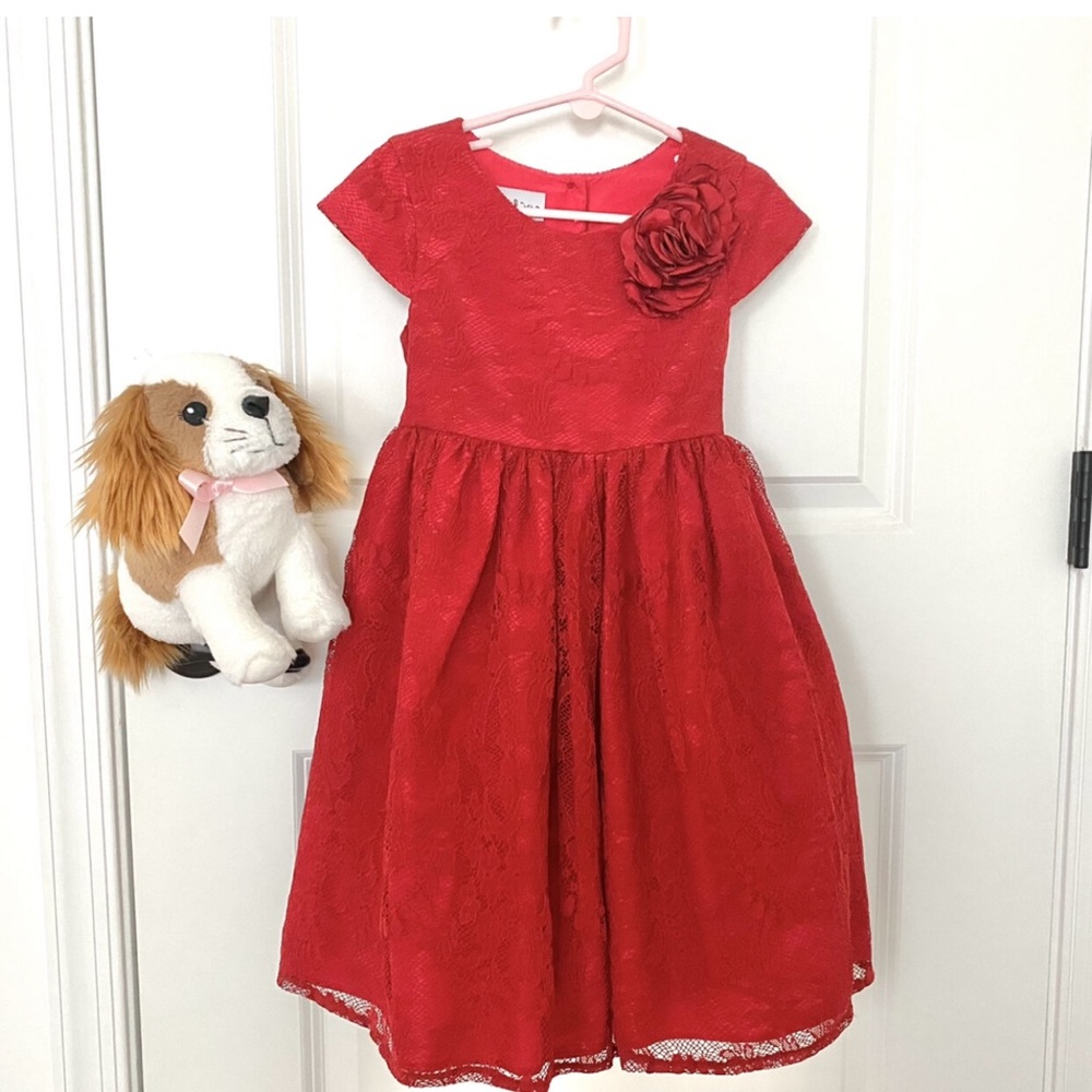 Pippa and Julie Red Lace Holiday Dress🎄🎄